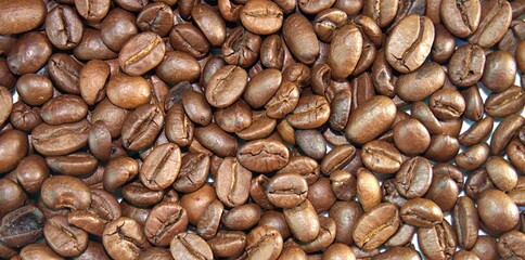 roasted coffee beans background