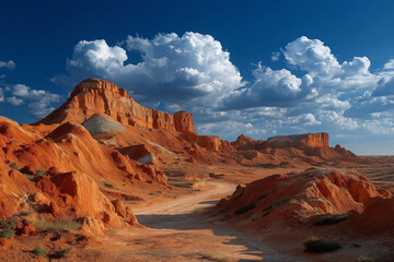 red rocks in the desert