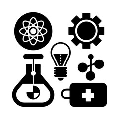 Medical Science and Tech Innovation Icons Collection.
