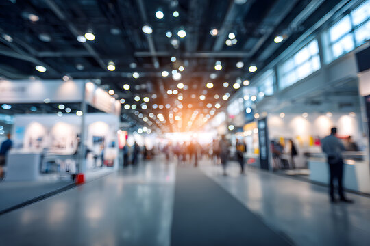concept trade business hall public show exhibition event background blurred abstract advertisement blur bokeh booth brand buy buyer commercial company consumer crowd client design display