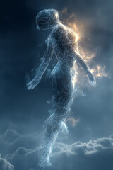 lightning in the sky