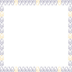 Doddle vase sketch border. Minimalist aesthetic illustration with red ceramic vase. Baby shower