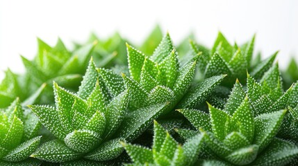 Haworthia Succulent Plant in Close-up
