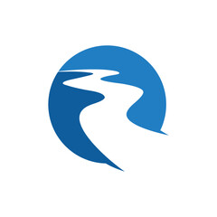 river and road logo design inspiration