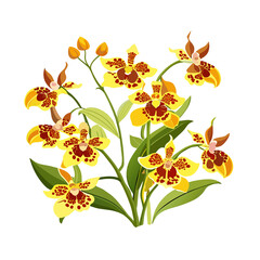 A vibrant floral background with colorful butterflies and blooming flowers creates a beautiful nature pattern