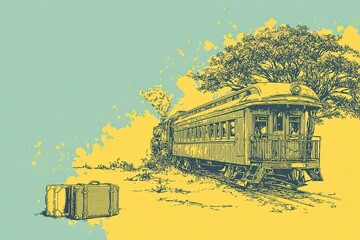 Vintage Train and Travel Memories