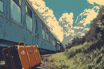 Vintage Train and Travel Memories