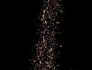 Falling Particles Abstract Brown Texture Design Element