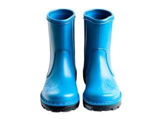  blue rubber boots