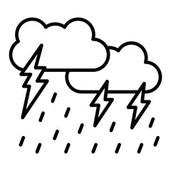 Heavy rain Icon