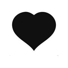 Love heart icon. Valentine lovely passion drawn or valentines day loving postcards vector isolated icons set. Isolated badge for website or app