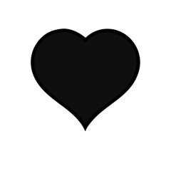 Love heart icon. Valentine lovely passion drawn or valentines day loving postcards vector isolated icons set. Isolated badge for website or app