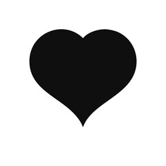 Love heart icon. Valentine lovely passion drawn or valentines day loving postcards vector isolated icons set. Isolated badge for website or app