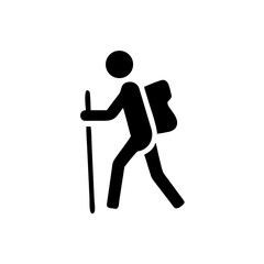 Hiking vector icons, illustration isolated sign symbol