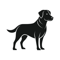 Labrador Retriever Dog Silhouette Illustration