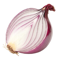 Fresh onion isolated on transparent background  
