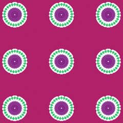 vector seamless pattern with flowers