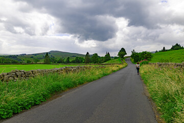 Walking in Hawes, in the Yorkshire Dales.