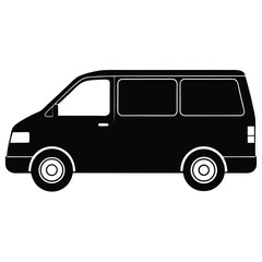 Black minivan vehicle transportation transport