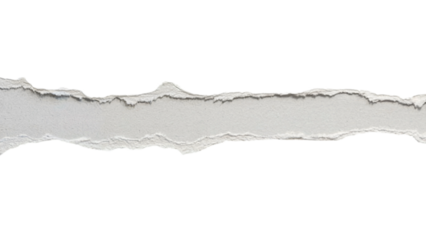 Authentic torn paper edge creates a dynamic layer effect for creative projects or adding raw texture to designs, scrapbooks, and artistic layouts