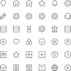 Minimalist User Interface Icon Set