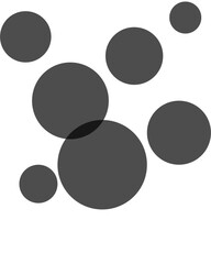 black and white circles