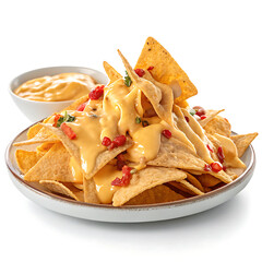 nachos with guacamole