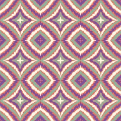 Seamless Ikat ethnic traditional Textile pattern geometric abstract folklore ornament Tribal ethnic illustration background design for print, clothing, scarf