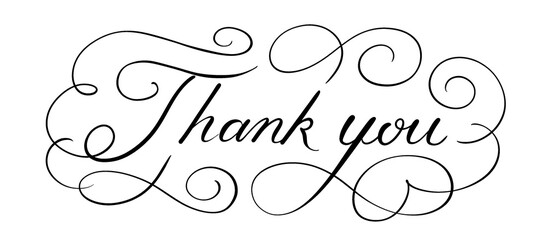 Thank youの手書き文字