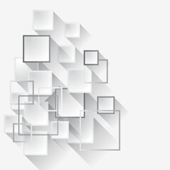 Abstract Black and White Geometric Shapes lined and Outlined Background Design.