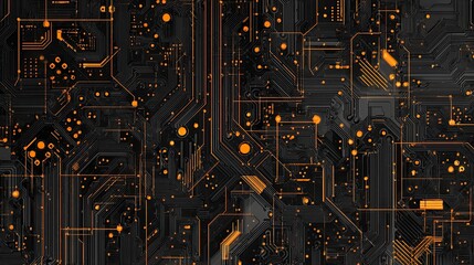 Abstract circuit board technology design