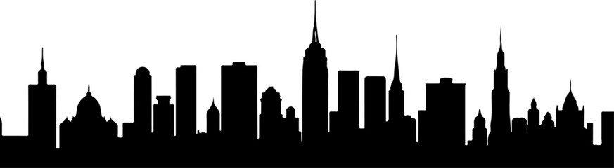 City Skyline Silhouette Vector" bundle
