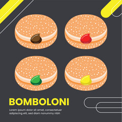 Bomboloni Donuts with Various Fillings A Delicious Treat