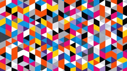Vibrant triangular pattern