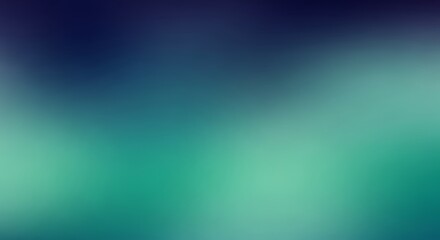 Obraz premium Cool-toned blurred background with gradient shades of blue and green, calm and refreshing abstract texture