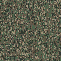Seamless Camouflage Pattern 2 &ndash; 4K Woodland - Cells Big