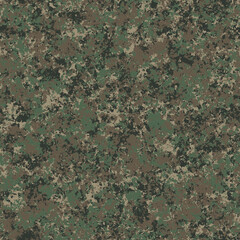 Seamless Camouflage Pattern 2 &ndash; 4K Woodland - Pixel