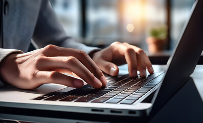 Businessmen working on Laptop