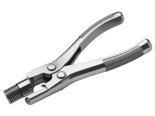 Obraz premium Small Metal Clamp Tool on transparent background