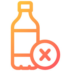 No Plastic Bottles Icon