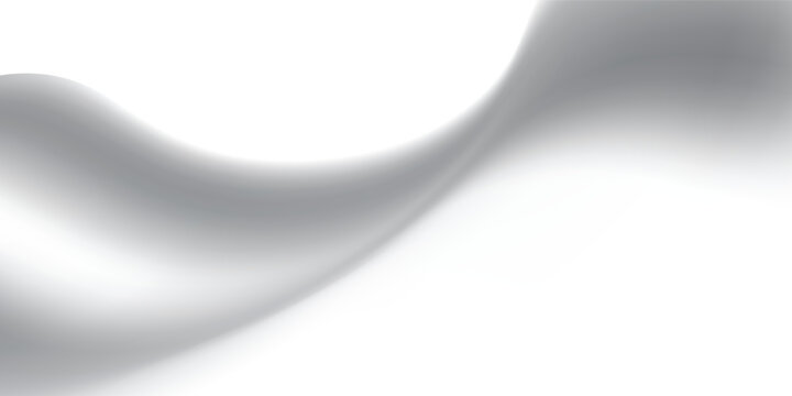 Smooth silver gradient wave background with elegant flowing curves, ideal for modern presentations, tech designs, or luxury branding visuals.