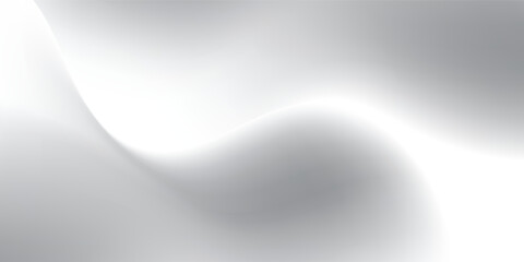 Elegant silver gradient wave background with soft flowing curves and smooth light transitions. Ideal for tech, luxury, or modern design concepts.