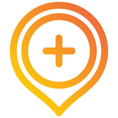 Fototapeta premium Add Location Icon