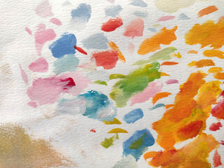 Abstract acrylic and watercolor painted background
