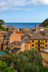 A photo of a blue sky with white clouds