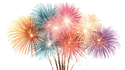 Colorful fireworks