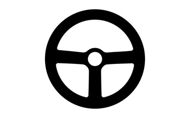Fototapeta premium Simple and cute line icon of steering wheel for car control and maintenance illustration