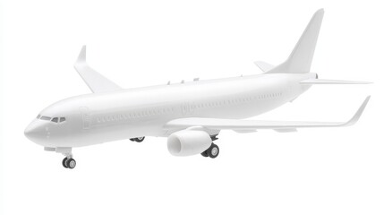 Majestic white airplane toy soaring through the expansive blue sky stunning view of freedom and adventure