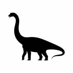 Fototapeta premium Brachiosaurus silhouette
