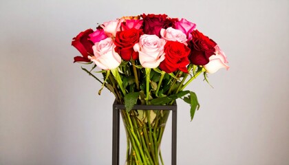 Obraz premium bouquet of roses in vase..